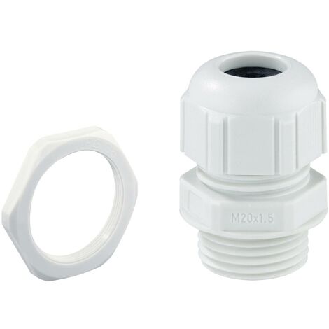 Spelsberg 22742501 Presse-étoupe résistant aux chocs, avec décharge de traction, avec écrou de bloquage M25 plastique gris clair 1 pc(s) Y401072