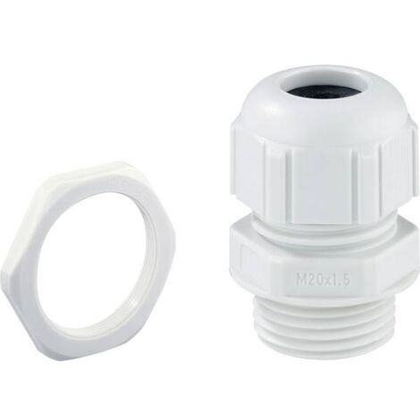 Spelsberg 22943201 Pressacavo filettato antiurto, con antistrappo, con controdado M32 Plastica Grigio luminescente 1 pz