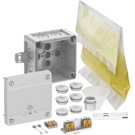 Spelsberg 40246001 Boîte de dérivation (L x l x H) 92 x 92 x 60 mm gris IP66, IP68 1 pc(s) V852503
