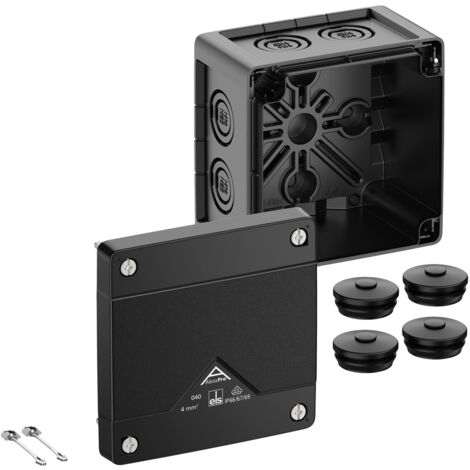 Spelsberg 40400001 Abzweigkasten (L x B x H) 102 x 102 x 70 mm Schwarz IP66, IP67, IP69 1 St.