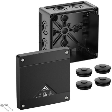 Spelsberg 40600001 Boîte de dérivation (L x l x H) 127 x 127 x 75 mm noir IP66, IP67, IP69 1 pc(s)