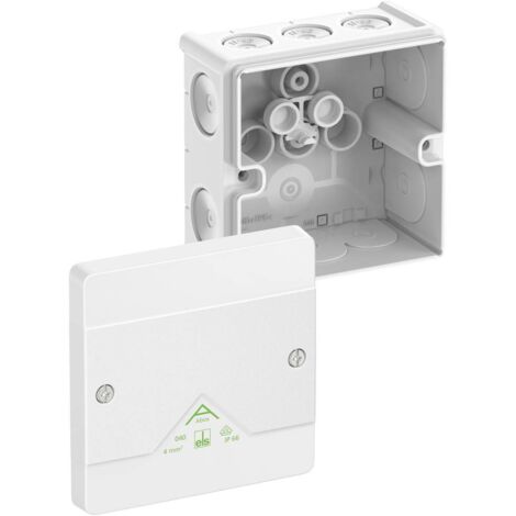 Spelsberg 80410001 Boîte de dérivation (L x l x H) 102 x 102 x 57 mm blanc IP66 1 pc(s)