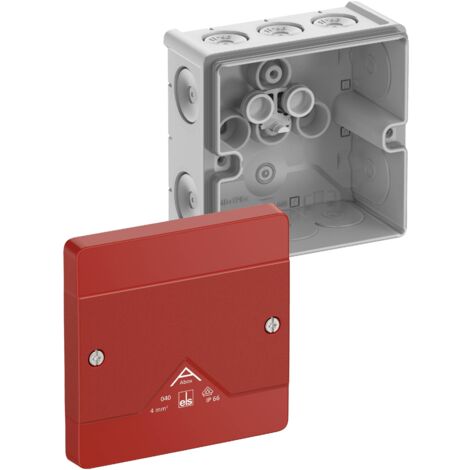 SPELSBERG 80470001 BOÎTE DE DÉRIVATION (L X L X H) 102 X 102 X 57 MM GRIS, ROUGE IP66 1 PC(S)