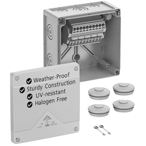 SPELSBERG ABOX PRO SL-6² BOÎTE DE DÉRIVATION AVEC CONNECTEURS DE CÂBLES ET ACCESSOIRES IP66/IP67/IP69 BOÎTIER ÉLECTRIQUE AVEC BO