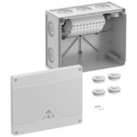 Spelsberg Boîte de dérivation, indice de protection IP66/IP67/IP69, max. 16², résistance aux chocs IK09, classe de protection II, Ui 690V AC, Ui 690V DC, DLG, DNV, VDE, sans halogène, 41644001
