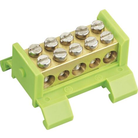 Spelsberg Modèle Bornier X5 verde e giallo 5 connessioni