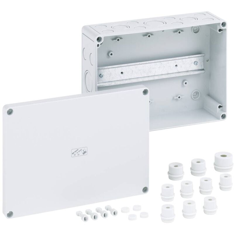 Rk 4/25-L Boîtier pour bloc de jonction 180 x 254 x 90 plastique gris 1 pc(s) - Spelsberg