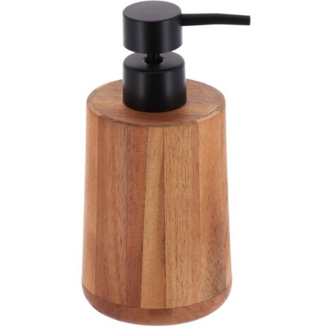 Spender acacia rund pumpe schwarz 200ml - acacia - Tendance