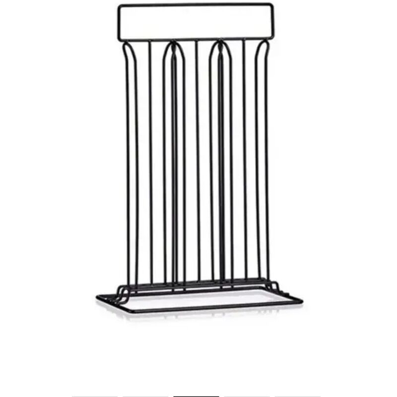 Bigbuy Kapselhalter Für 36 Kapseln Aus Schwarzem Stahl 10 X 38 X 24, 8