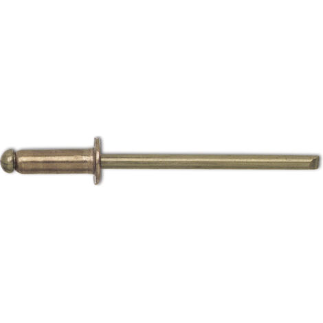 Spenglerniete ISO16582 Flachrundkopf 3.2x10 Kupfer mit Bronzedorn