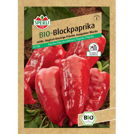 Sperli BIO Blockpaprika Gemüsesamen