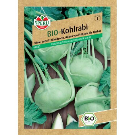 Sperli BIO Kohlrabi weiß Gemüsesamen