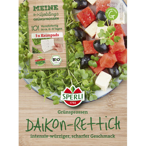 Sperli BIO Microgreen-Pads Daikon-Rettich