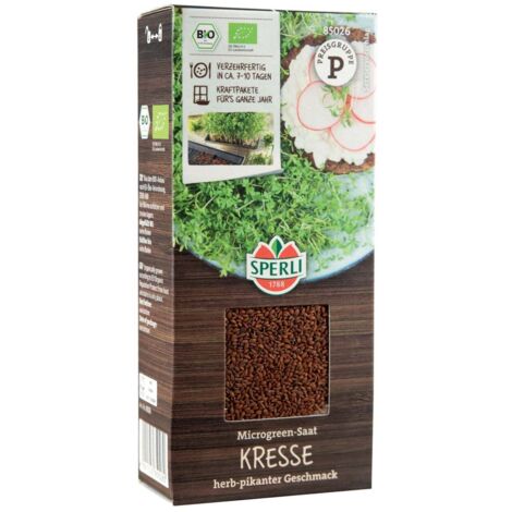 Sperli BIO Microgreen-Saat Kresse Gemüsesamen