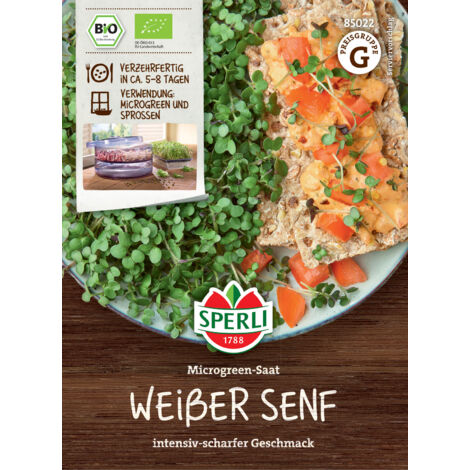Sperli BIO Microgreen-Saat Weißer Senf