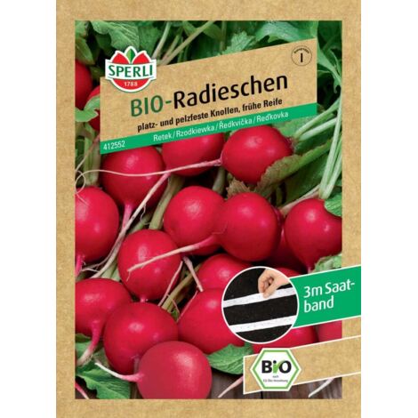 Sperli BIO Radieschen Rudolf Saatband Gemüsesamen