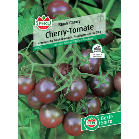 Sperli Cherry-Tomate Black Cherry Gemüsesamen