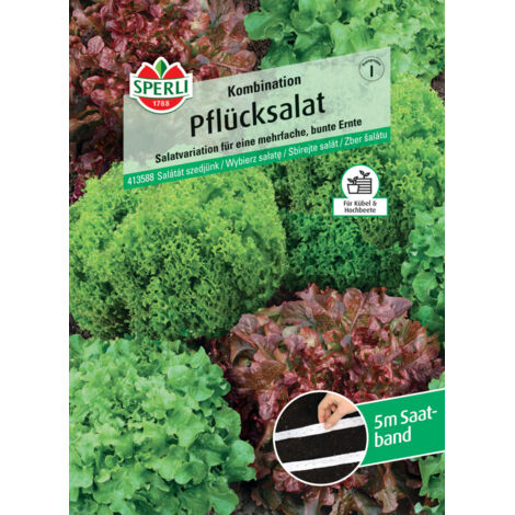 Sperli Pflücksalat Pflücksalat-Kombination Saatband Gemüsesamen