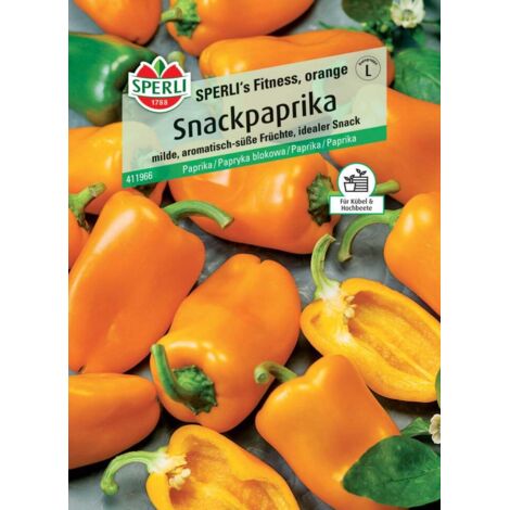 Sperli Snackpaprika Sperli 's Fitness orange F1 Gemüsesamen