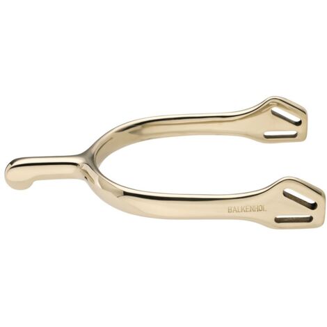 Speroni da dressage per uomo con gambo a goccia 40 mm e rotella liscia