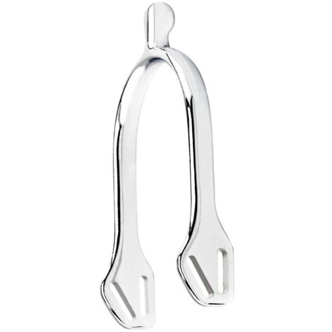 Speroni da uomo in inox a goccia con portacinturini inclusi 20 mm