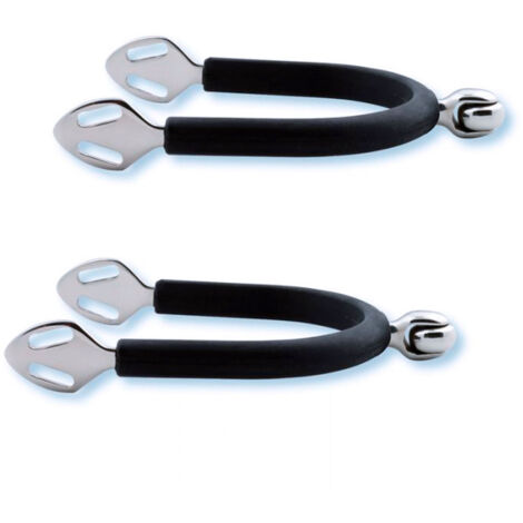 Speroni inglesi rivestiti in gomma con rotella SOFT TOUCH in acciaio inox 20 mm