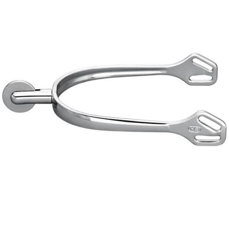 Speroni inglesi ultra fit in acciaio con gambo 30 mm e rotella liscia
