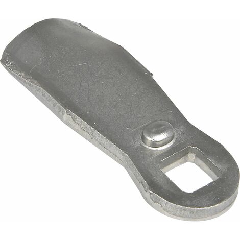 Sperrnase gerade für Blechmontagezylinder, 45 x 19 mm, Maß H 18 mm, Edelstahl