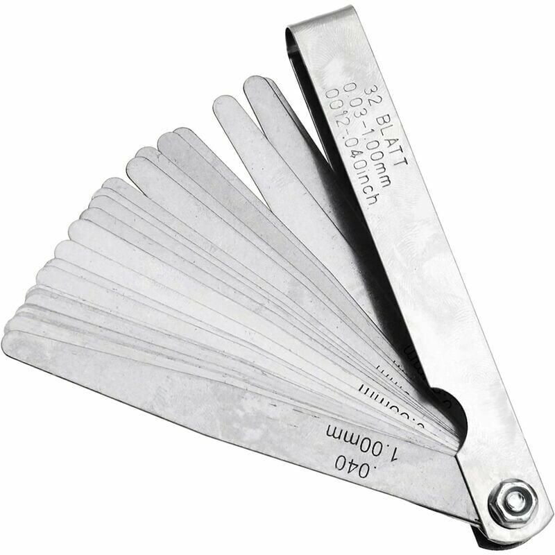 Spessimetro 32 Lame 0,03-1,00 mm Foglio Doppia