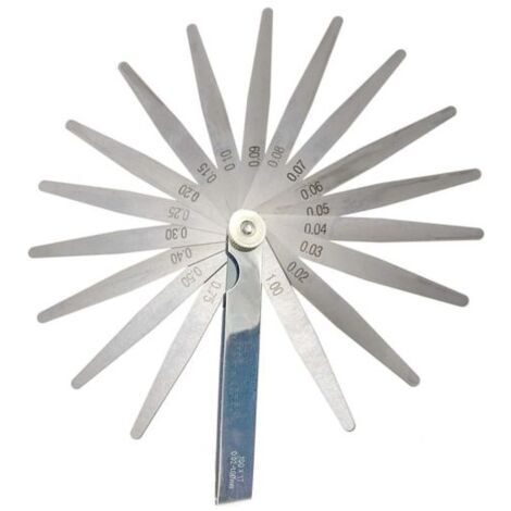 Spessimetro Calibro Spessori 17x100 lame 0,02mm 1,00mm Misuratore Spessori Fessure