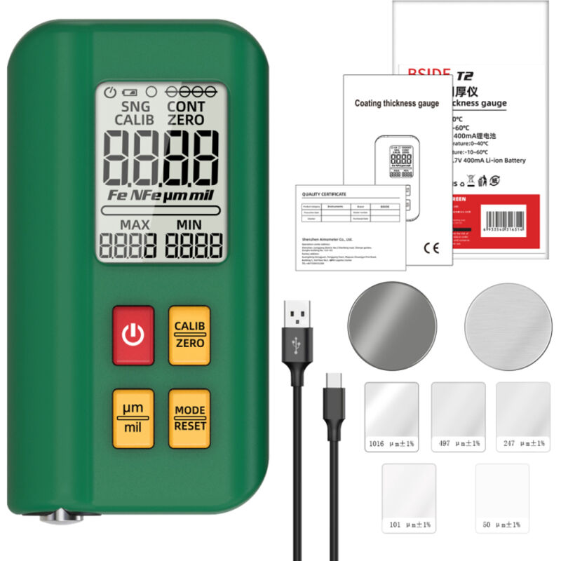 Spessimetro digitale con display LCD, compatibile per la misurazione dello spessore dei rivestimenti di vernice automobilistica, strumento di