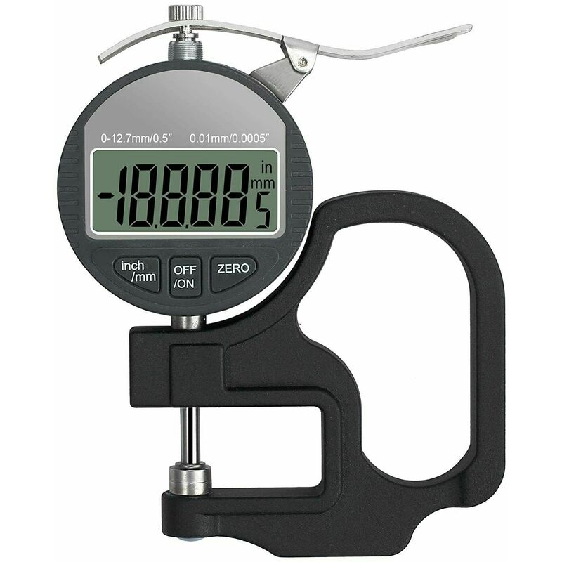 Image of Spessimetro micrometro digitale misuratore di spessore 0-12.7mm con impugnatura