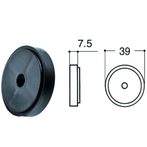 Spessore per fermapersiane in nylon grillo - mm.7,5 - 30 pz