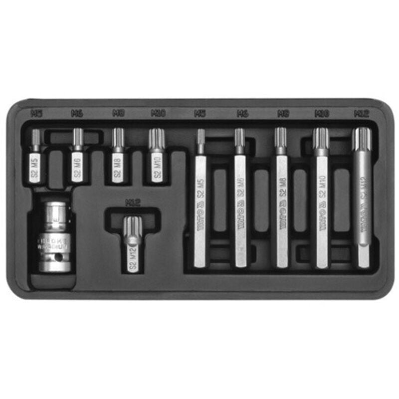 Image of Spline-Schraubendreher-Bits, 11er-Set YT-0415 Yato