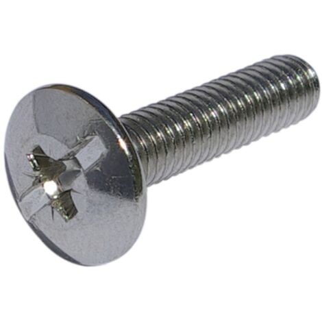 Spezialschraube M6x30 passend zu Schrankrohrlager Oval 4/5/6, Stahl vernickelt