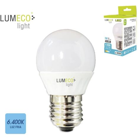 Sphärische EDM-LED-Glühbirne E27 5W 400lm 6400K Kaltlicht Ø4,5x8cm