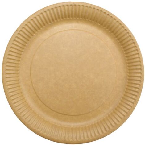 SPHERE - Assiette ronde kraft 22cm x50