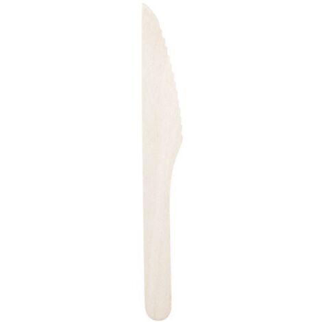 SPHERE - Couteau en bois de bouleau r2utilisable x 10