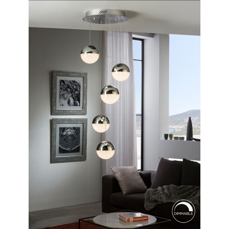 

SPHERE de Schuller, lámpara circular 5 luces