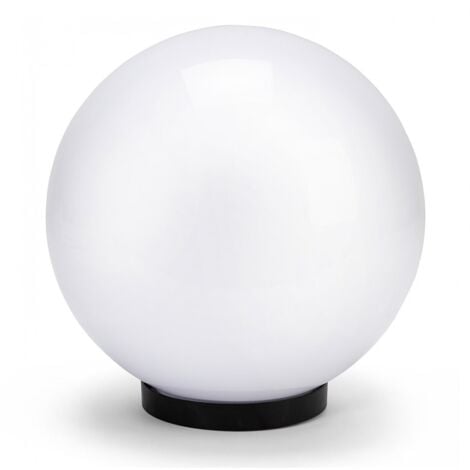 LGVSHOPPING Sphère Extérieure en Pmma 300mm Raccordement E27 Apolux Blanc VELAMP SPH300
