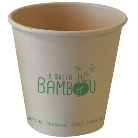 SPHERE - Gobelets bambou 25cl x50