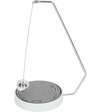 Sphère Pendule Magnétique Flottante pour Décoration de Bureau et Enseignement - Noir et Blanc