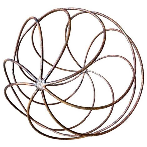 Sphere Plant Pins/ Garden Art - Bare Metal/Ready to Rust