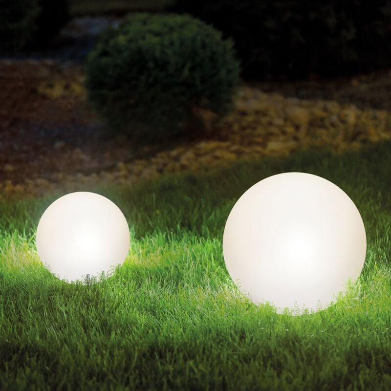 Sphères solaires Esotec siena, set de 2 ⌀=20 et 30 cm Sphère de jardin led outdoor 102894