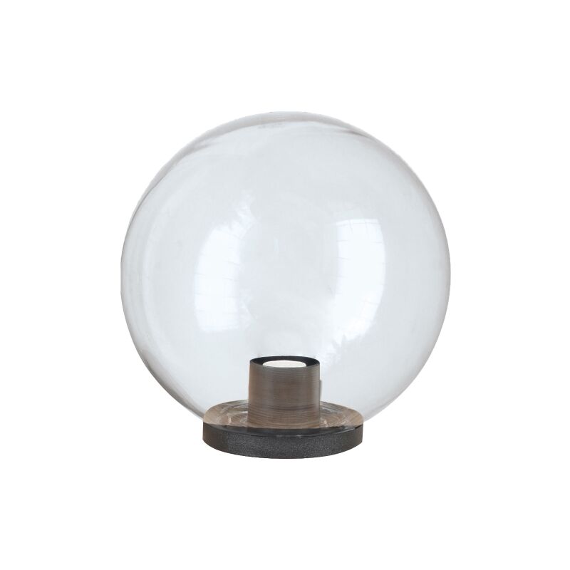 Sphe're pour lampadaire lanterne 30 cm en re'sine transparente antichoc pour jardin exte'rieur