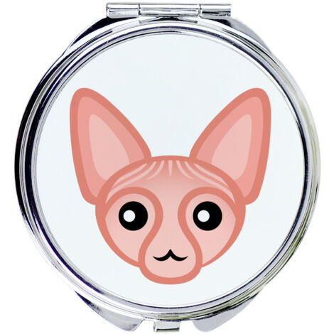 Sphynx - uno specchio tascabile per borsetta di Art-Dog