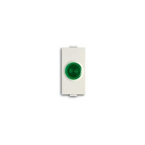 Spia con diffusore luminoso verde abb chiara 2csk1313ch