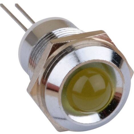 Spia di segnalazione Mentor LED 8 mm corpo cromato