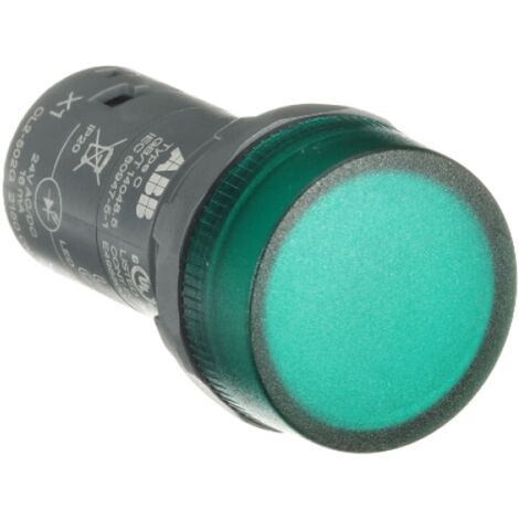 Spia luminosa led verde 24v ac/dc 22mm ip66 abb cl2502g