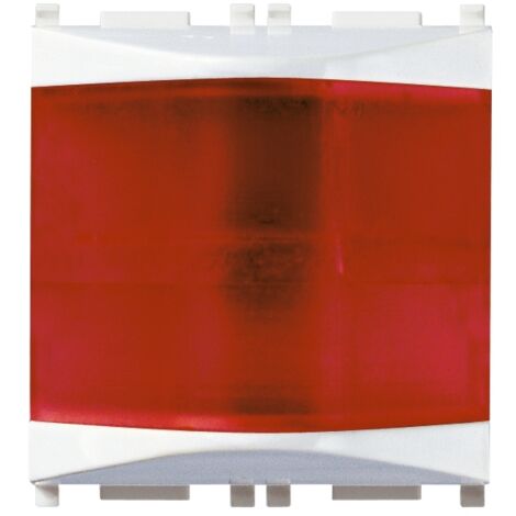 Spia Prismatica Rosso Bianco VIMAR 14387.R